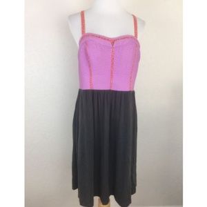 Anthropologie lilka Colorblock Trapunto Dress